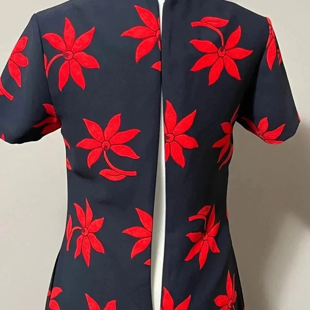 Banana Republic Short Sleeve Floral Print Midi Dress - Picture 11 of 14